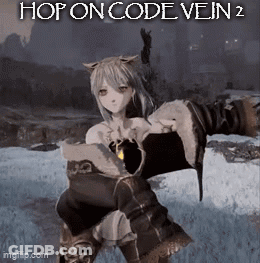 Girl Hop On Code Vein 2 GIF