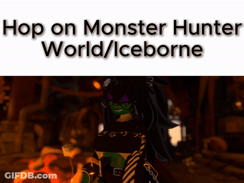 Girl Hop On Monster Hunter World Iceborne GIF