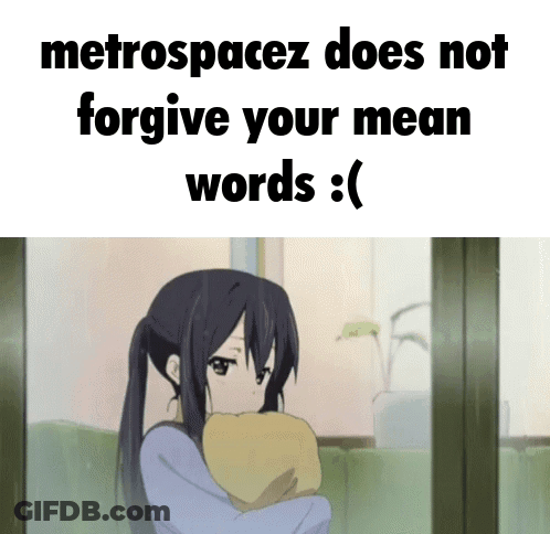 Girl Hugging Pillow Metrospacez Does Not Forgive Your Mean Words GIF