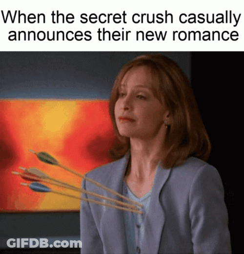 Girl Hurt When Her Crush Love Other GIF