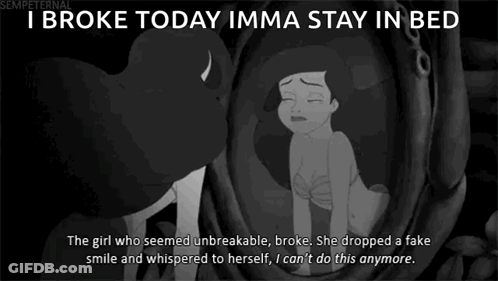 Girl I Broke Today Imma Stay In Bed GIF