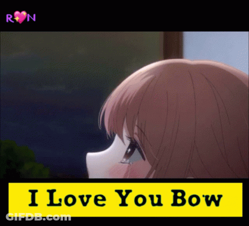 Girl I Love You Bow GIF