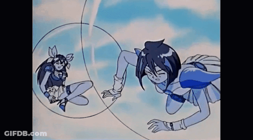 Girl In A Bubble And Another Girl In A Bubble GIF