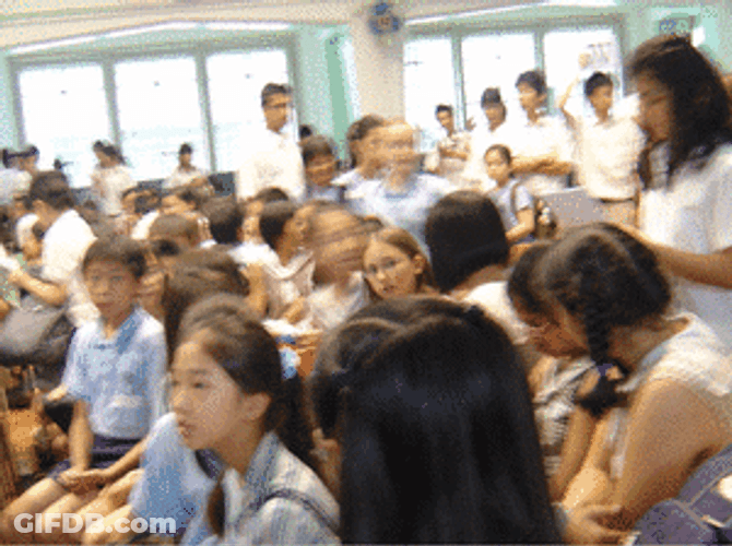 Girl In A Class Wat GIF