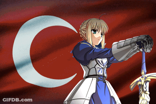 Girl In Armor Holding Sword GIF