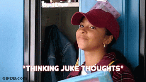 Girl In Baseball Cap In Locker Thinking Juke Thoughts GIF