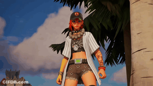 Girl In Baseball Cap With Letter A GIF