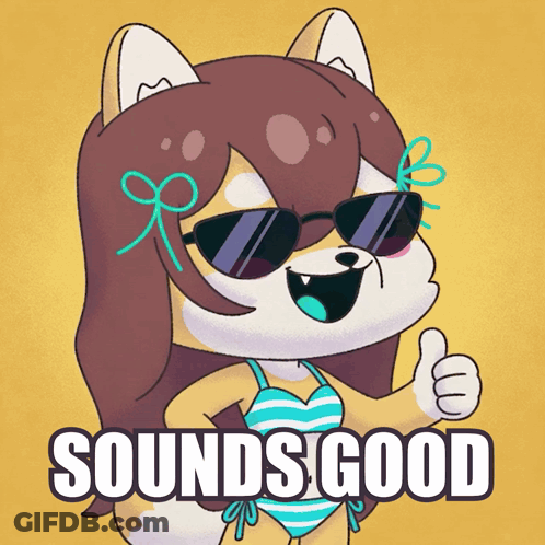 Girl In Bikini Thumbs Up Saying Sounds Good GIF
