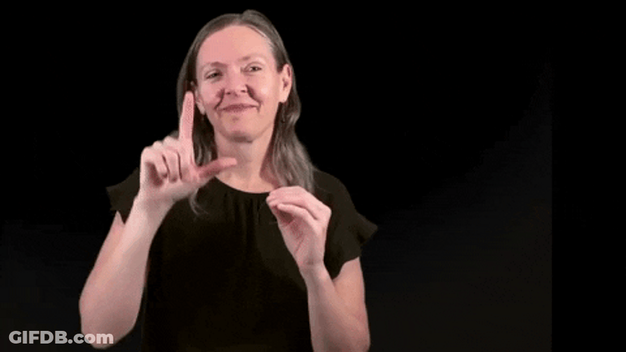 Girl In Black Asl GIF