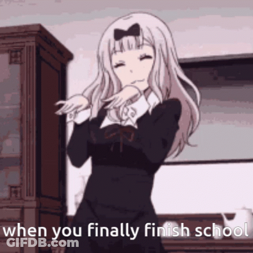 Girl In Black Dress Dancing When You Finally Finish School GIF