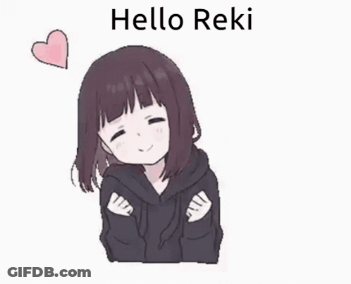 Girl In Black Hoodie Hugging Self With Pink Heart GIF