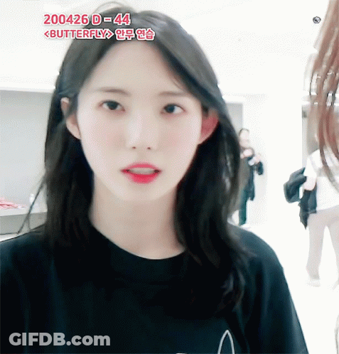 Girl In Black Shirt Saying 200426D44 GIF