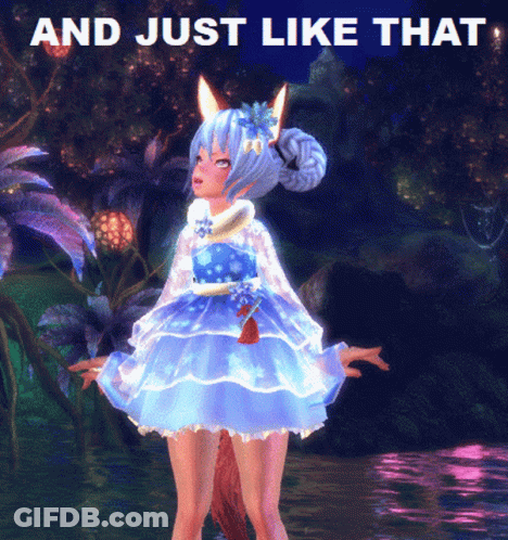Girl In Blue Dress And Just Like That GIF