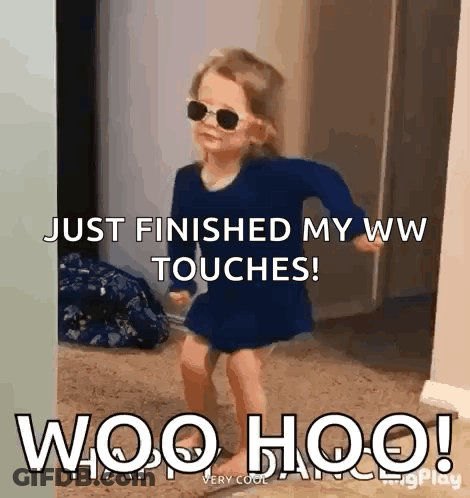 Girl In Blue Dress Dancing GIF