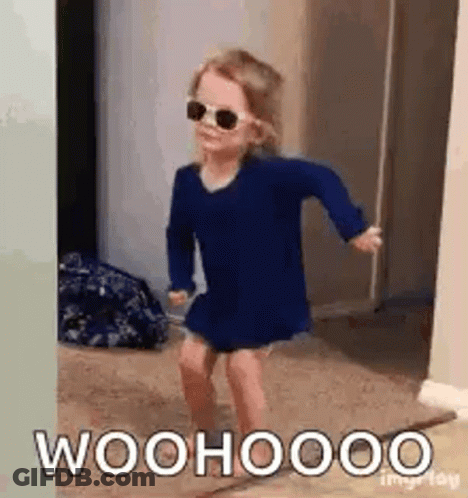 Girl In Blue Dress Dancing GIF