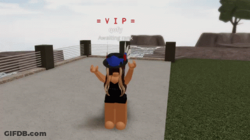 Girl In Blue Hat Standing In Parking Lot GIF