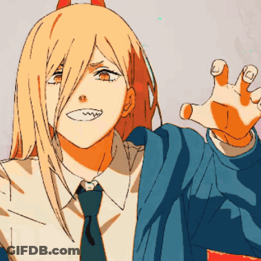 Girl In Blue Jacket And Tie GIF