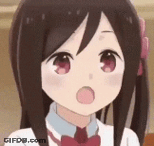 Girl In Bow Tie And School Uniform GIF