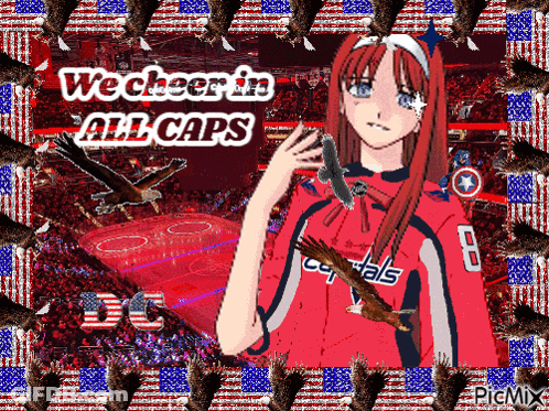 Girl In Capitals Jersey Surrounded By Eagles Saying We Cheer GIF