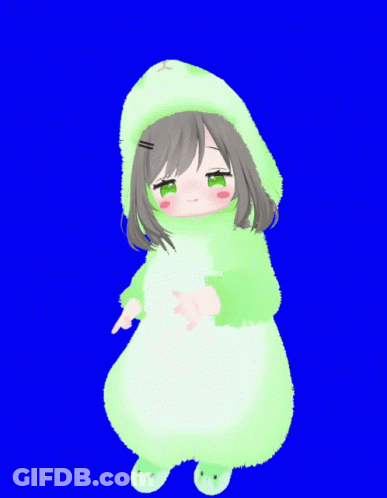 Girl In Cat Costume Arms Outstretched GIF