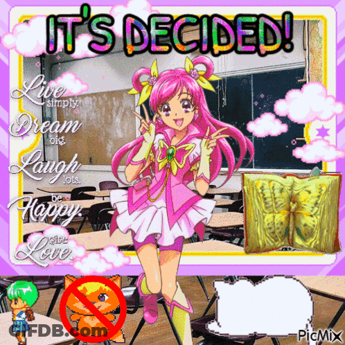 Girl In Classroom Saying Its Decided GIF