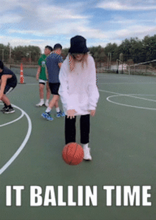 Girl In Court It Ballin Time GIF