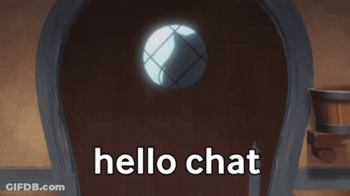 Girl In Doorway Saying Hello Chat GIF