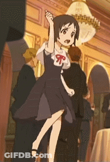 Girl In Dress Dancing GIF