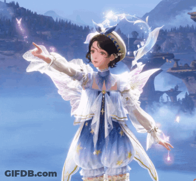 Girl In Fairy Costume Mountains GIF