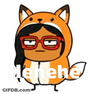 Girl In Fox Costume He He He GIF