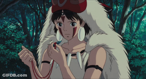 Girl In Fur Coat Holding Necklace GIF