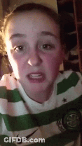 Girl In Green And White Nike Shirt GIF