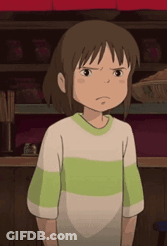 Girl In Green And White Striped Shirt Making Funny Face GIF