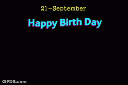 Girl In Green Dress Holding Balloon Says Happy Birthday GIF
