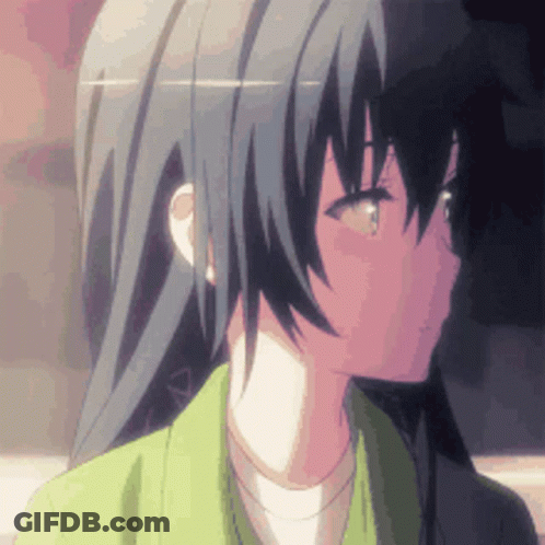 Girl In Green Jacket Close Up GIF