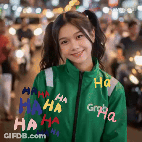 Girl In Green Jacket Saying Gropha GIF
