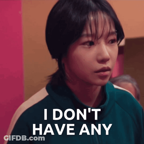 Girl In Green Jacket Saying I Don't Have Any GIF