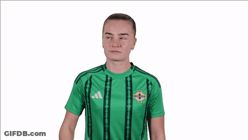 Girl In Green Shirt Saying Northern Ireland GIF