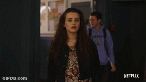 Girl In Hallway With Netflix GIF