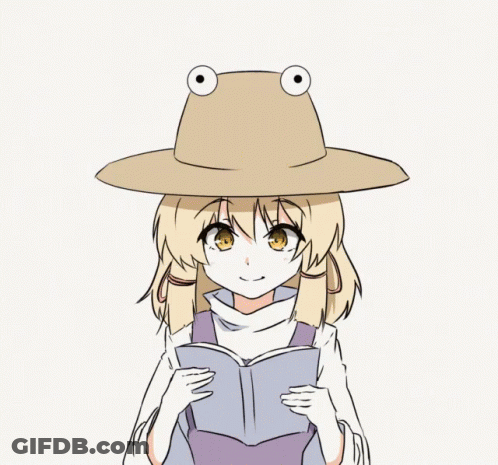 Girl In Hat And Purple Dress GIF