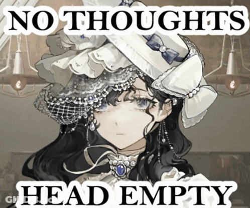 Girl In Hat No Thoughts Head Empty GIF