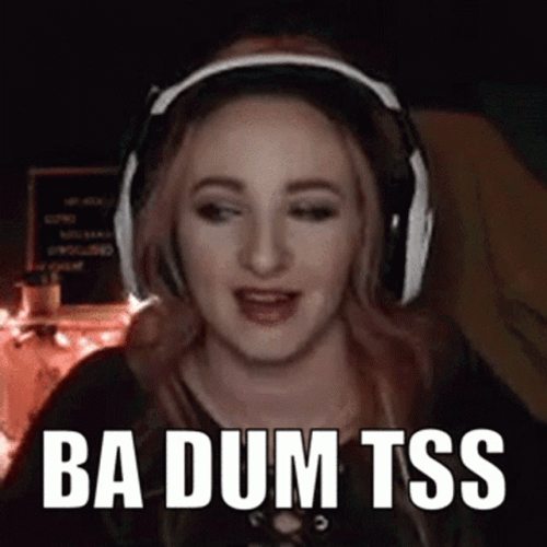 Girl In Headphones Imitating Rim Shot GIF