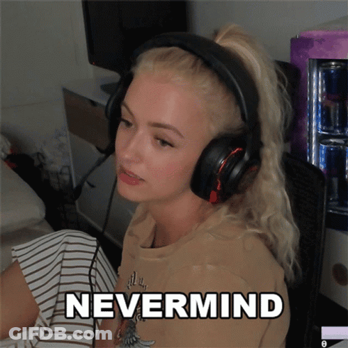 Girl In Headphones Nevermind GIF