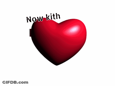 Girl In Heart Frame Saying Now Kith GIF