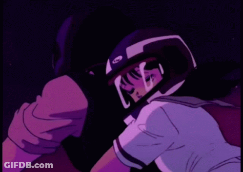 Girl In Helmet Welcome To Baboo Cafe GIF