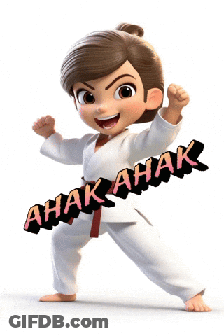 Girl In Karate Uniform Anak Anak GIF