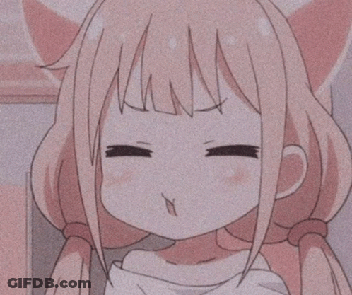 Girl In Kimono Pointing At Face GIF