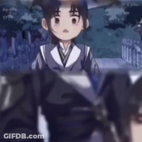 Girl In Kimono Standing Next To Man GIF