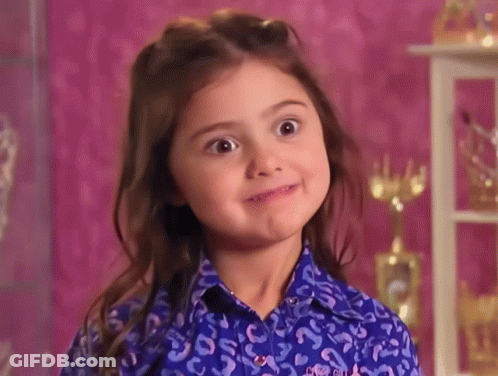 Girl In Leopard Print Shirt Making Face GIF