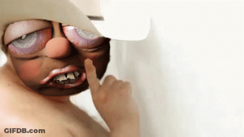 Girl In Levi's Shirt Holding Scissors In Store GIF